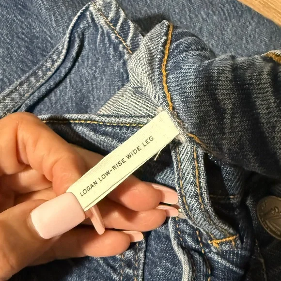 Rag & Bone Logan Wide Leg High Rise jeans in Lilly - Picture 6 of 9